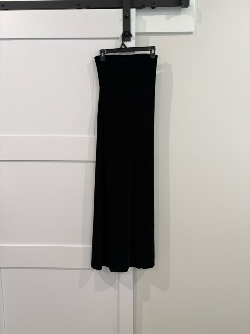 Hugo Buscati Black Strapless Maxi Dress